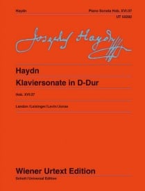 Haydn: Piano Sonata D Major Hob. XVI:37 published by Wiener Urtext